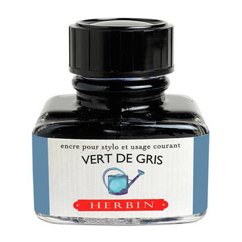 Herbin Writing & Drawing Water-Based Natural Dyes Ink 30ml Vert De Gris