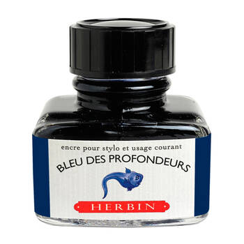 Herbin Writing & Drawing Water-Based Natural Dyes Ink 30ml Deep Blue
