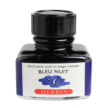 Herbin Writing & Drawing Water-Based Natural Dyes Ink 30ml Night Blue