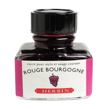 Herbin Writing & Drawing Water-Based Natural Dyes Ink 30ml Burgundy Red