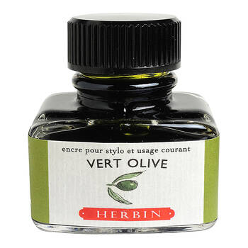 Herbin Writing & Drawing Water-Based Natural Dyes Ink 30ml Olive Green