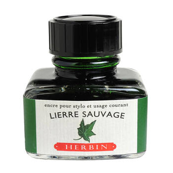 Herbin Writing & Drawing Water-Based Natural Dyes Ink 30ml Wild Ivy Green