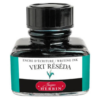 Herbin Writing & Drawing Water-Based Natural Dyes Ink 30ml Reseda Green