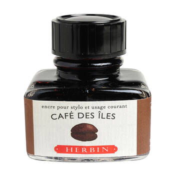 Herbin Writing & Drawing Water-Based Natural Dyes Ink 30ml Island Coffee