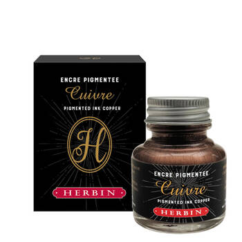 Herbin Ornamental Rich Opaque Pigment Decorative Writing Ink 30ml Copper