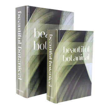 LVD 2pc Decorative MDF 24/18cm Book Box Set - Beautiful Botanical