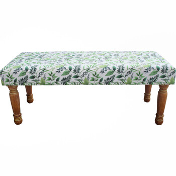 LVD Velvet Botanical 101x41cm Wood Ottoman/Bench Furniture Rectangle