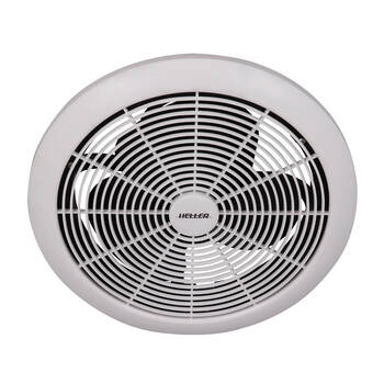 Heller Ball Bearing Exhaust Fan 250mm Round - White