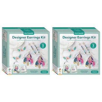 2PK Craft Maker Designer Earrings Creative Jewellery Making Kit