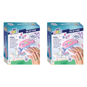 2PK Zap! Create Nail Art Studio 29x24cm Kids Craft Kit 8y+