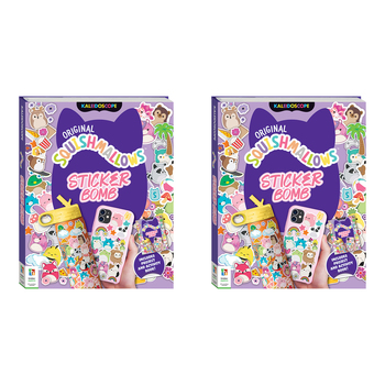 2PK Kaleidoscope Squishmallows Sticker Bomb Kids Interactive Play 8y+
