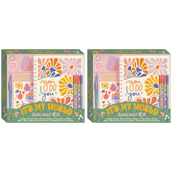 2PK Kaleidoscope It's My World Journal Kit Creative Writing Journal 8Y+
