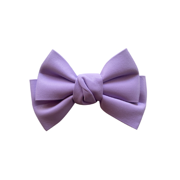 Culturesse Charlotte 1.4cm Bow Tie Hair Clip - Lilac