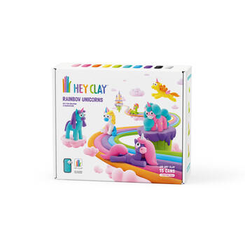 15pc Hey Clay Rainbow Unicorns Craft Set Toy 22x19cm Kids 3y+