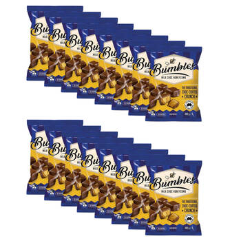 16PK Menz Bumbles Milk Chocolate Honeycomb Sweet Confectionery 400g Gluten-Free
