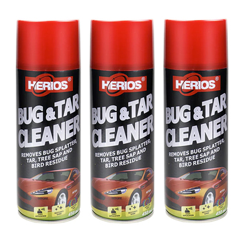3PK Herios 450ml Bug & Tar Cleaner Auto/Car Dirt Remover