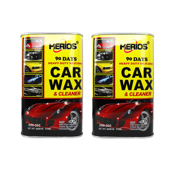 2PK Herios 473ml Car Wax & Cleaner Automotive Paint Polisher