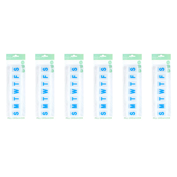6PK Advance Protect 7-Day Pill Box Strip w/ AM/PM Sections A/C HC5039