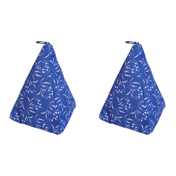 2PK LVD Hamptons 2 Cotton Sand 25cm Doorstop Weighted Stopper Home Decor