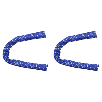 2PK LVD Hamptons 2 Cotton Sand 90cm Door Weighted Draught Stopper Home/Room Decor