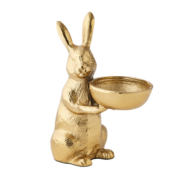 Pilbeam Living Rabbit Sculpture Decorative Bowl Home Decor