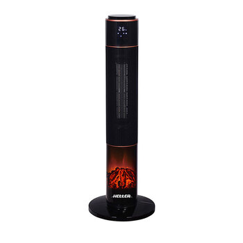 Heller 2000W Ceramic Fan Heater w/Flame Effect