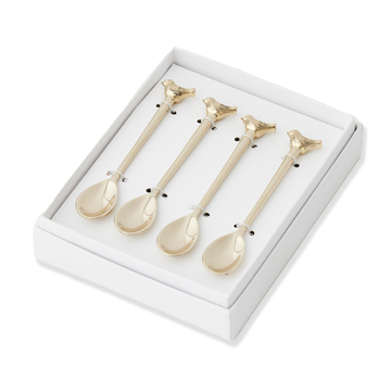4pc Pilbeam Living Bird Tableware Cutlery Cocktail Party Spoons
