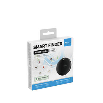 MiLi MiTag Go GPS Bluetooth Tracker Android Item Finder - Black