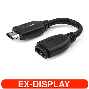 StarTech 15cm HDMI 2.0 Port Saver Cable w/ Ethernet