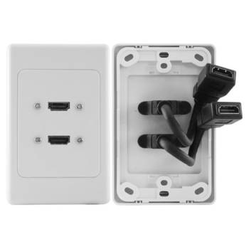 Pro2 HDMI 2 Port Wall Plate 