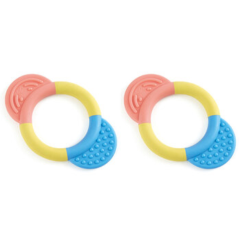 2PK Hape Teether Ring Infant/Newborn Soft Chewy Toy 0+
