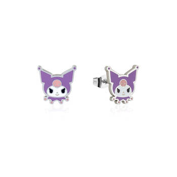 Couture Kingdom ECC Sanrio Kuromi Head Earrings 12mm - Silver