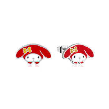Couture Kingdom ECC Sanrio Hello Kitty My Melody Head Stud Earrings - SilverR