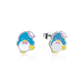 Couture Kingdom ECC Sanrio Hello Kitty Tuxedo Sam Stud Earrings - Silver