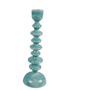 Maine & Crawford Roe 25.5cm Taper Candle Holder - Turquoise