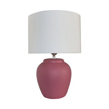 Maine & Crawford Monryk 43cm Ceramic Table Lamp - Pink