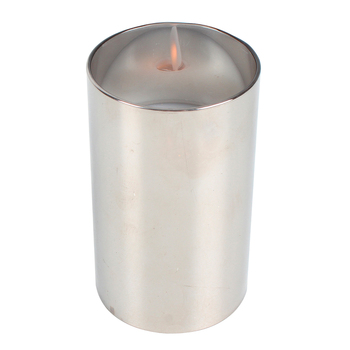 Maine & Crawford 13x8cm Moving Flameless Candle w/ Smoked Glass - Grey