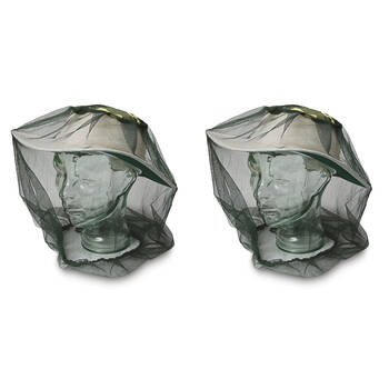 2PK Elemental Compact Mosquito Head Net Insect Protection 60cm - Black