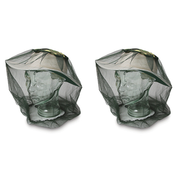 2PK Elemental 42cm Insect Protector Mesh Mosquito Head Net