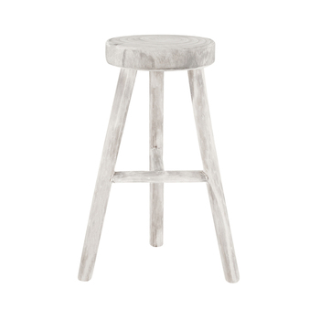 Maine & Crawford Sena 60x26cm Stool Chair - White Wash 