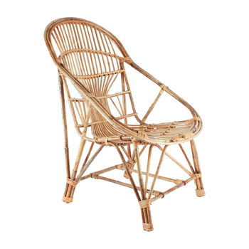 Maine & Crawford Wray 88x60cm Cane Chair - Natural