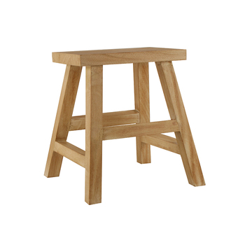 Maine & Crawford Charleigh 45x35cm Wooden Side Table/Stool - Natural