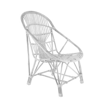 Maine & Crawford Heeli 88x60cm Cane Chair Seat - White