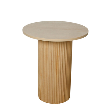 Maine & Crawford Aimee 50cm Fluted Side Table Oblong - Natural