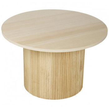 Maine & Crawford Aimee 65cm Fluted Coffee Table Round - Natural