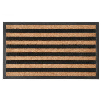 Maine And Crawford Heavy Duty Rubber Mould Non Brush Doormat 75x45cm