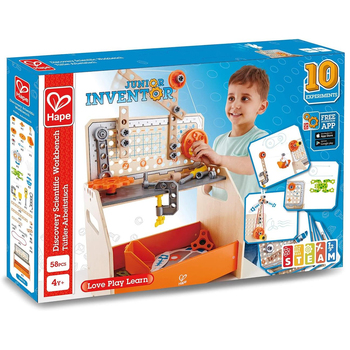 Hape Discovery Scientific Workbench Kids/Toddler Pretend Toy 4+