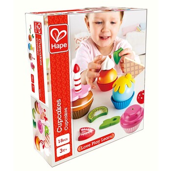 Hape Cupcakes Pretend Play Kids/Toddler Learning Toy 3+
