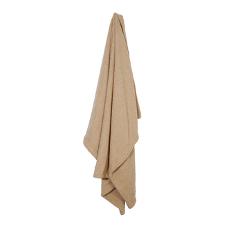 Maine & Crawford Selena 160x120cm Boucle Blanket - Beige