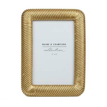 Maine & Crawford Mel 19x14cm Antique Resin Photo Frame - Gold